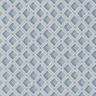 Amsee Geometric English Heritage Slate Blue Wallpaper by Designers Guild