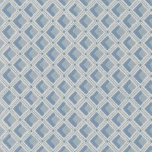Amsee Geometric English Heritage Slate Blue Wallpaper by Designers Guild