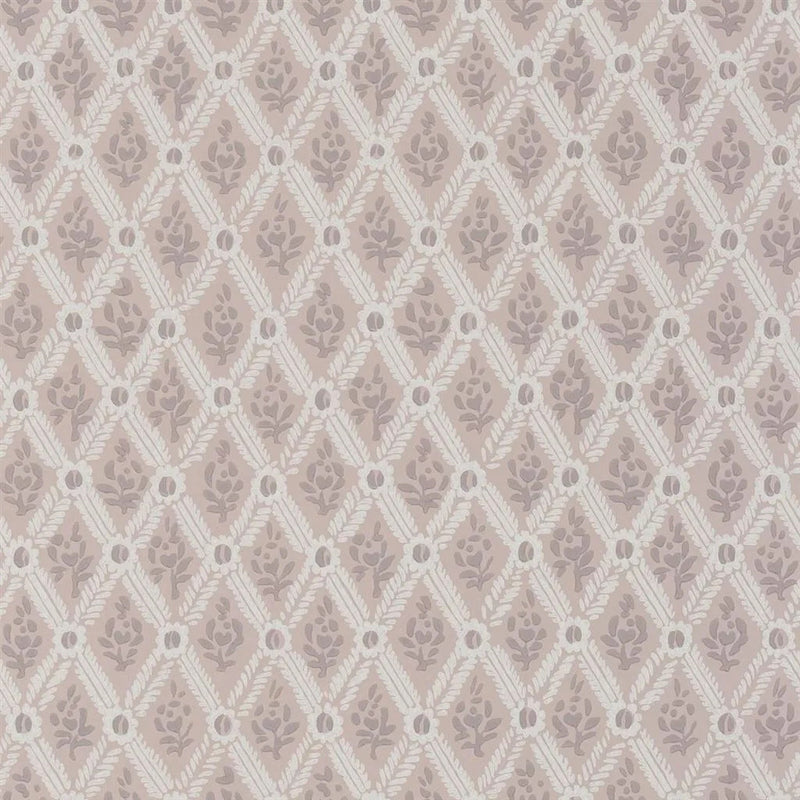 PEH0003/02 St John Street Trellis English Heritage Vintage Rose Wallpaper by Designers Guild