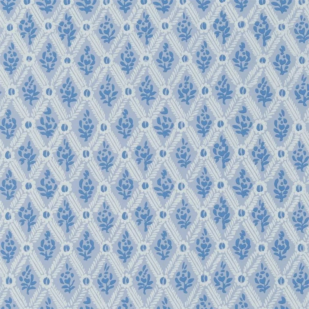 PEH0003/05 St John Street Trellis English Heritage Delft Wallpaper by Designers Guild