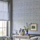 PEH0003/06 St John Street Trellis English Heritage Woad Wallpaper by Designers Guild