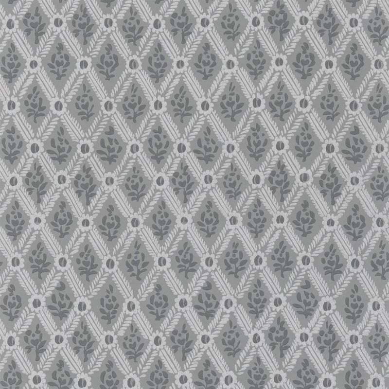 PEH0003/08 St John Street Trellis English Heritage Slate Wallpaper by Designers Guild
