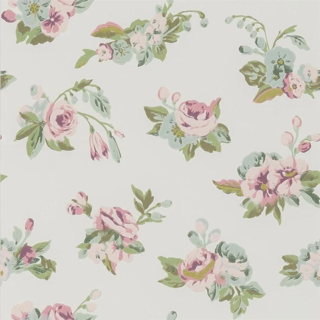 PEH0006/01 Craven Street Flower English Heritage Rose Wallpaper by Designers Guild