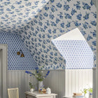 PEH0006/03 Craven Street Flower English Heritage Delft Wallpaper by Designers Guild