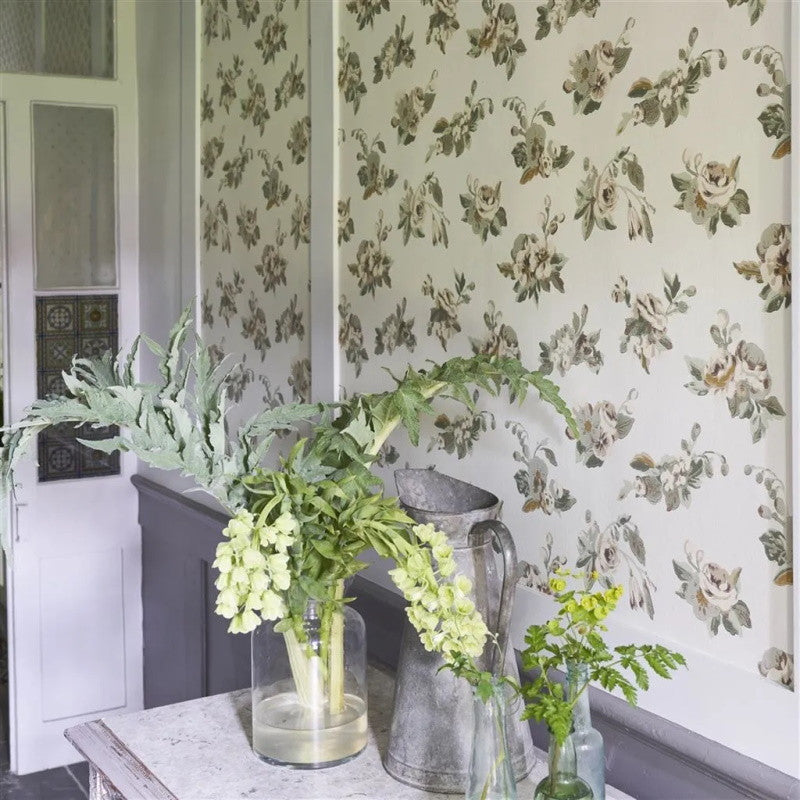 PEH0006/04 Craven Street Flower English Heritage Birch Wallpaper by Designers Guild