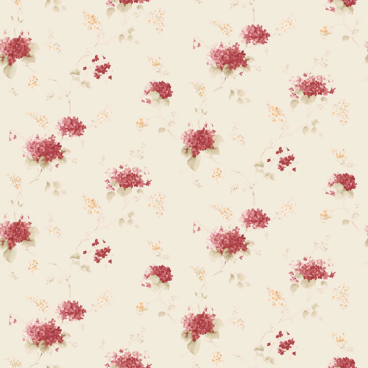 PF38109 Hortensia Trail Pretty Prints Wallpaper By Galerie