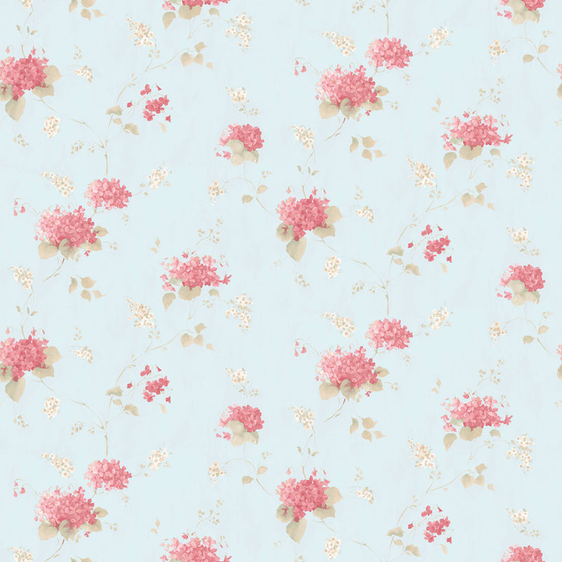 PF38110 Hortensia Trail Pretty Prints Wallpaper By Galerie