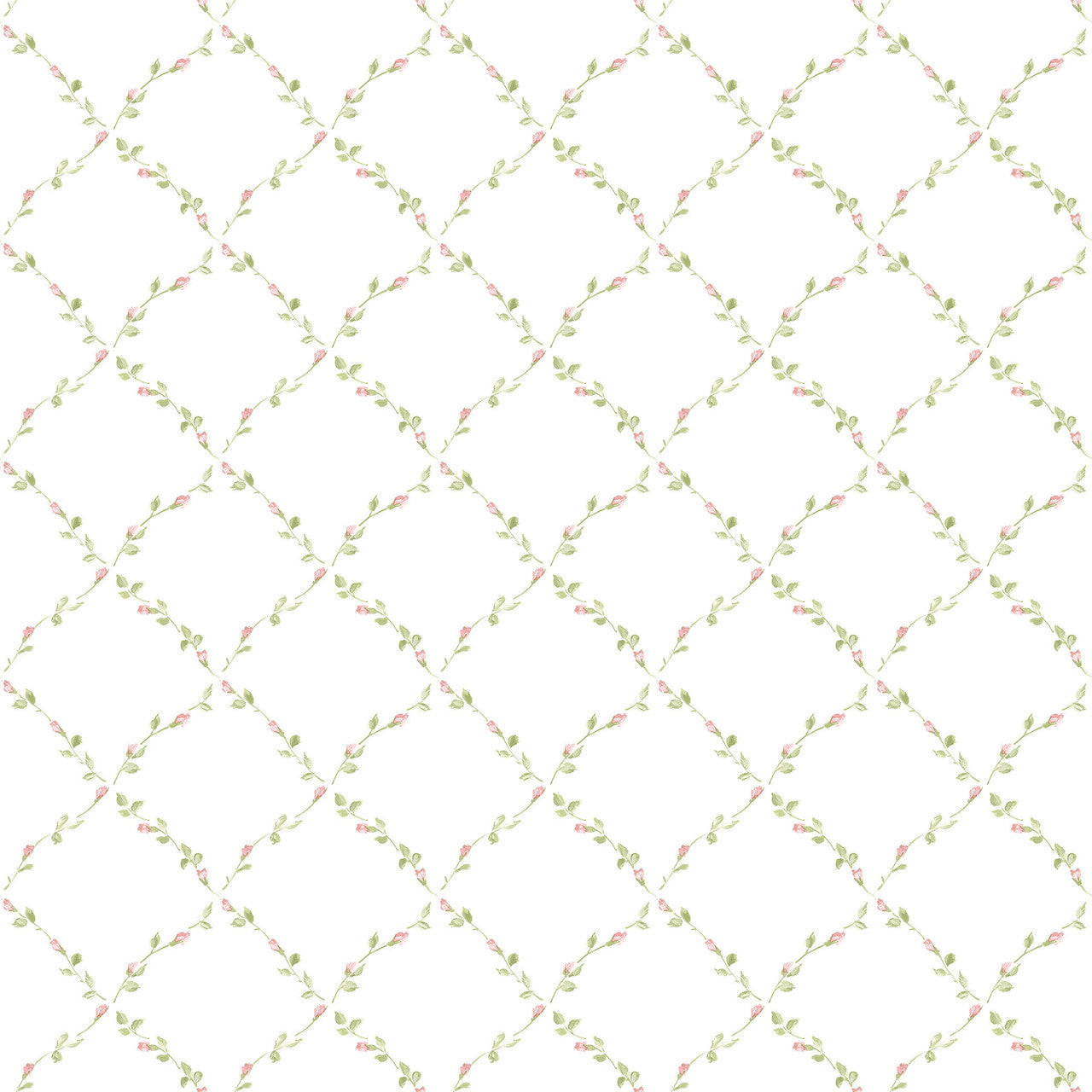 PF38134 Red Rose Trellis Pretty Prints Wallpaper By Galerie