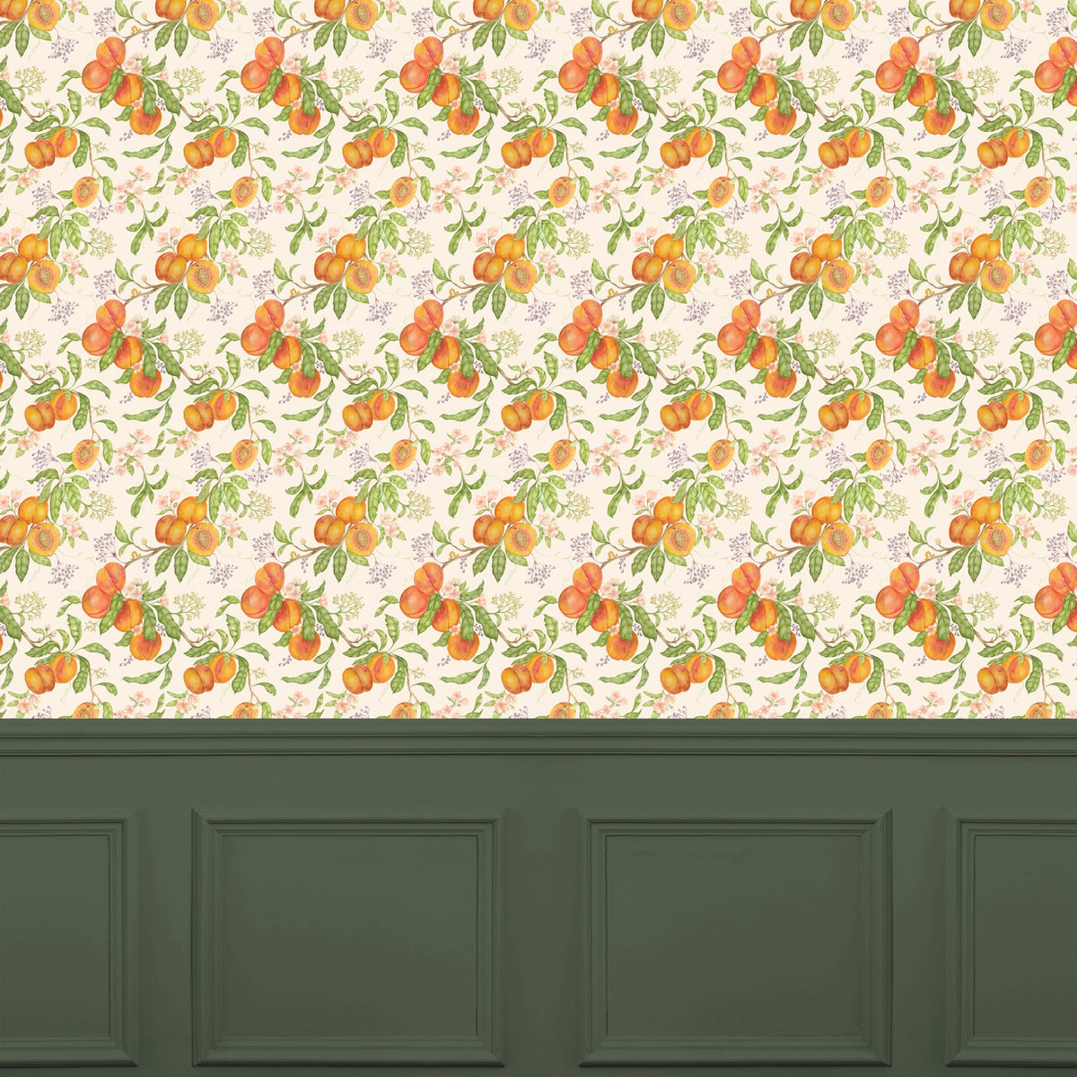 Peach Harvest Orange Wallpaper by Voyage Maison | PHARVES/WPO/MUL