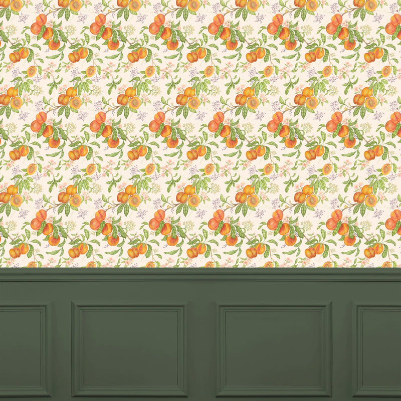 Peach Harvest Orange Wallpaper by Voyage Maison | PHARVES/WPO/MUL