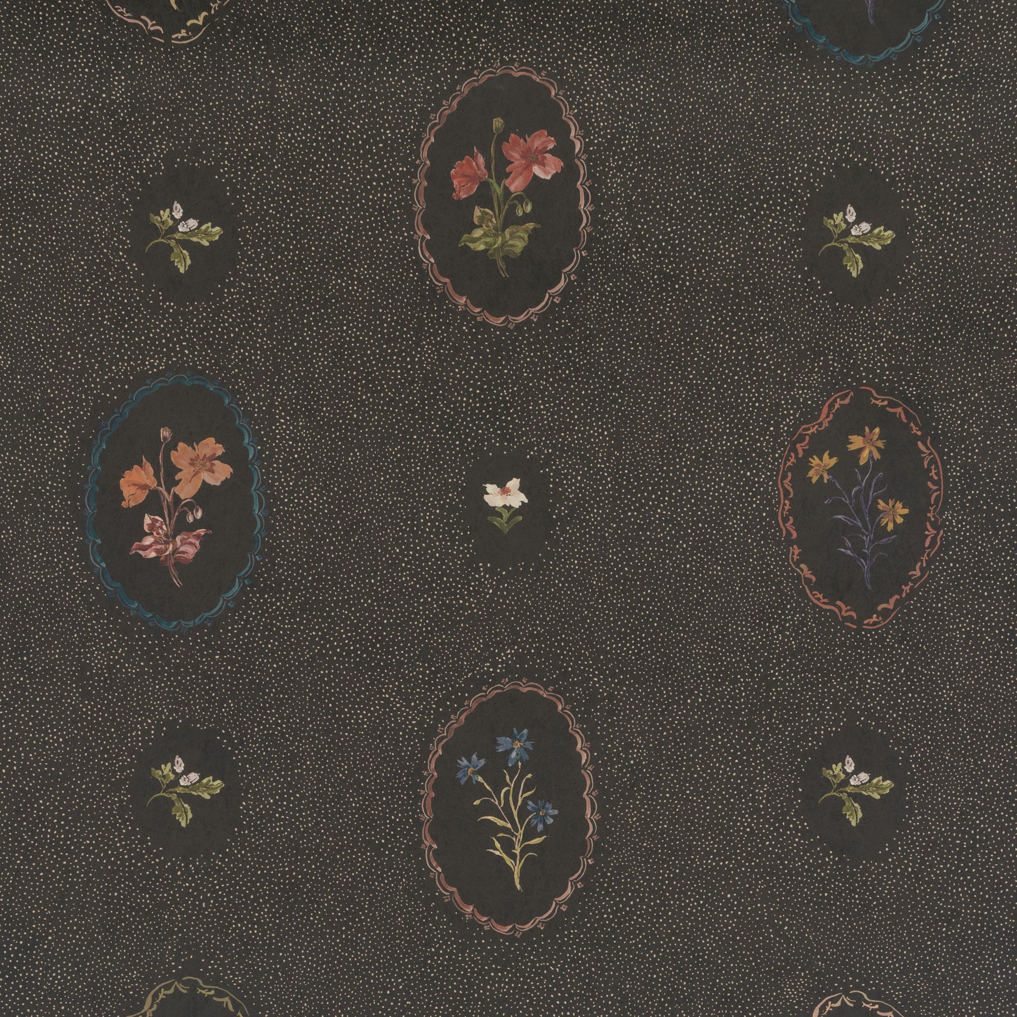W-BS-CO-M-25-70 Bibury Sprig Midnight Wallpaper by Parker & Jules