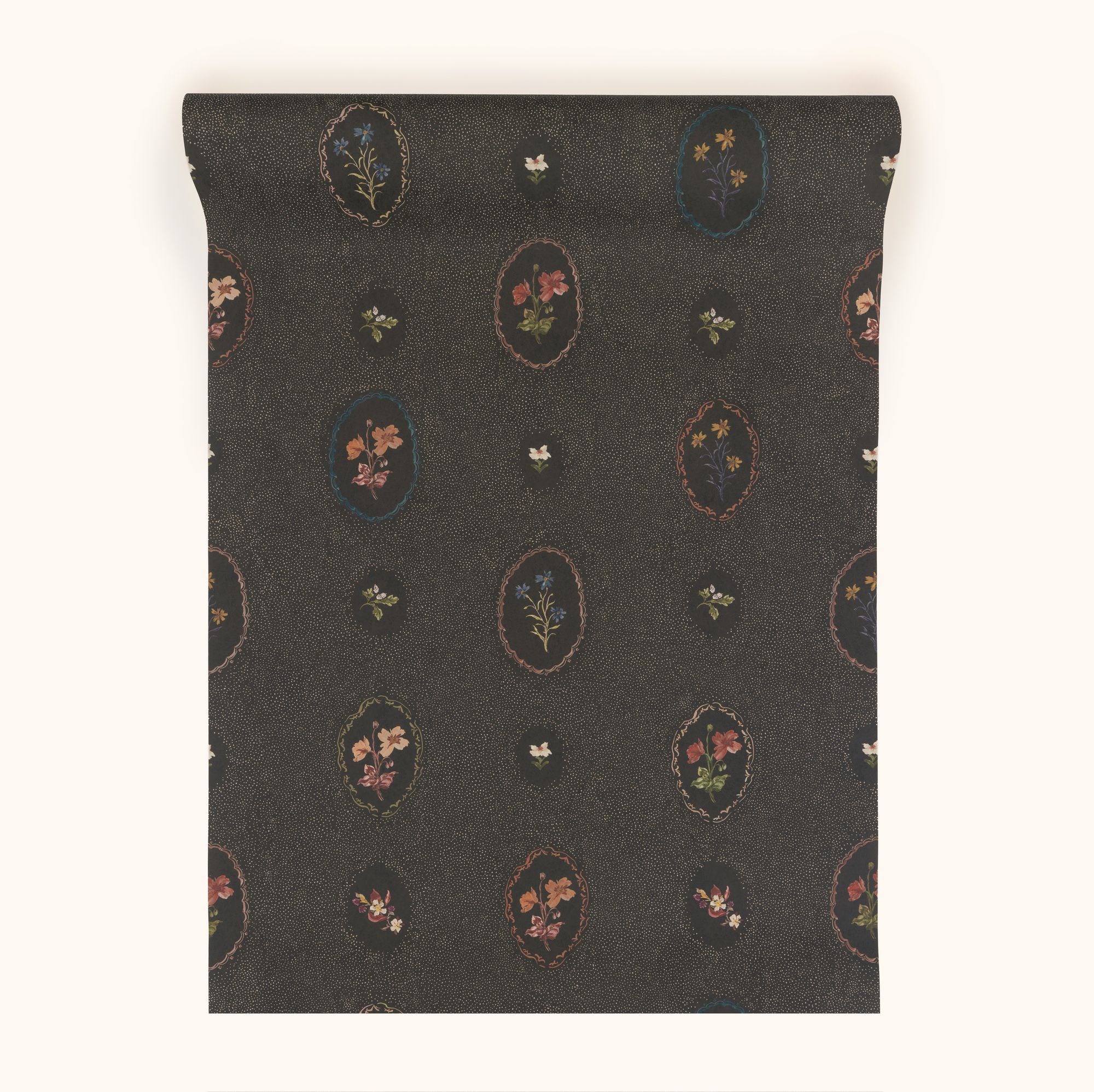 W-BS-CO-M-25-70 Bibury Sprig Midnight Wallpaper by Parker & Jules