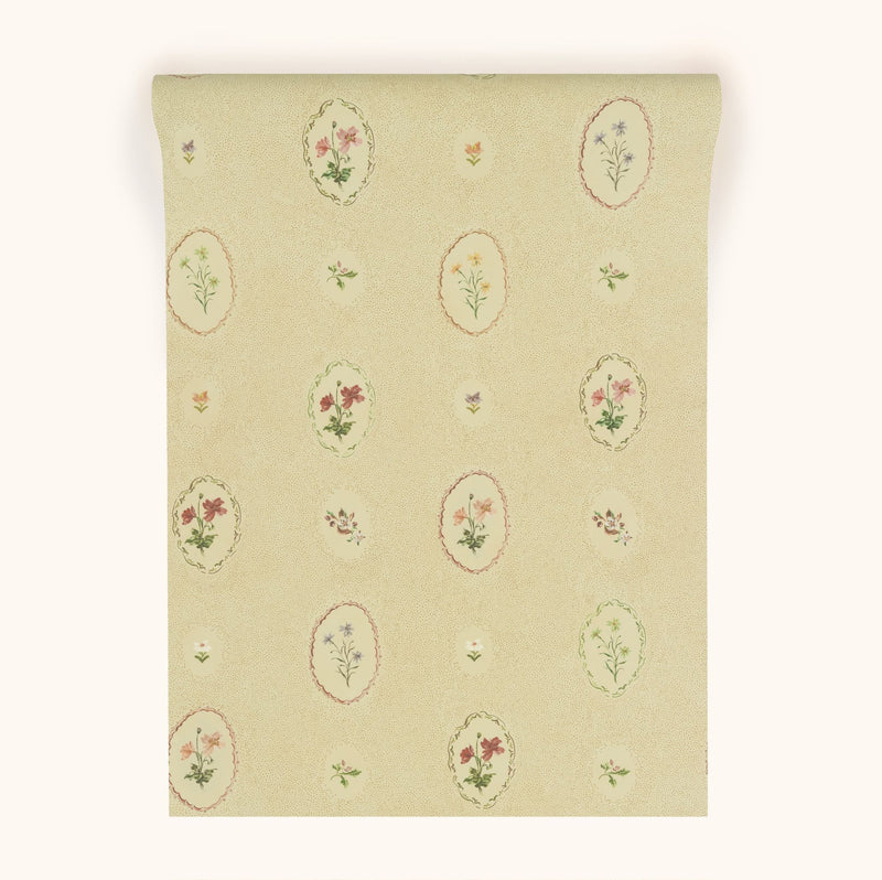 W-BS-CO-T-25-70 Bibury Sprig Tea Wallpaper by Parker & Jules
