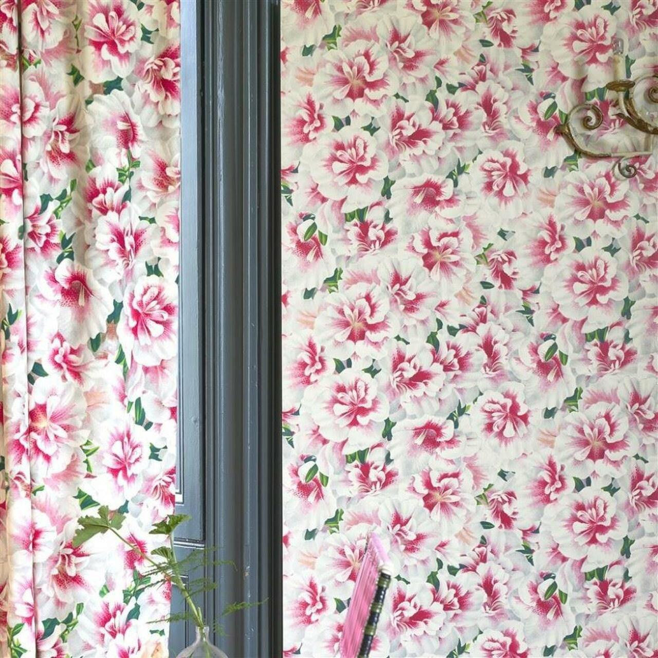 PJD6004/01 Variegated Azalea Picture Book Papers Azalea Wallpaper by John Derian