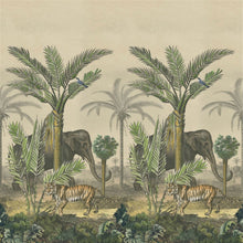 PJD6007/01 Palm Trail Scene 1 Picture Book Papers Sepia Wallpaper by John Derian