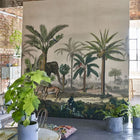 PJD6007/01 Palm Trail Scene 1 Picture Book Papers Sepia Wallpaper by John Derian