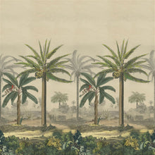 PJD6008/01 Palm Trail Scene 2 Picture Book Papers Sepia Wallpaper by John Derian