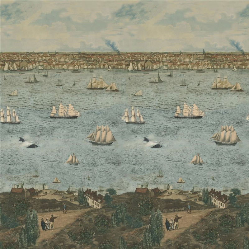 Seaport Ocean Scenes and Murals II Wallpaper By Designers Guild