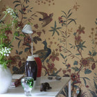 PJD6013/01 Peacock Toile Scene Picture Book Papers II Wallpaper by John Derian