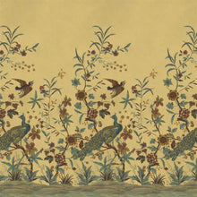 PJD6013/01 Peacock Toile Scene Picture Book Papers II Wallpaper by John Derian