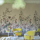 PJD6013/03 Peacock Toile Scene Picture Book Papers II Wallpaper by John Derian