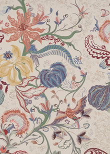 Chintz 21 Carmine Blue Wallpaper by Parker & Jules