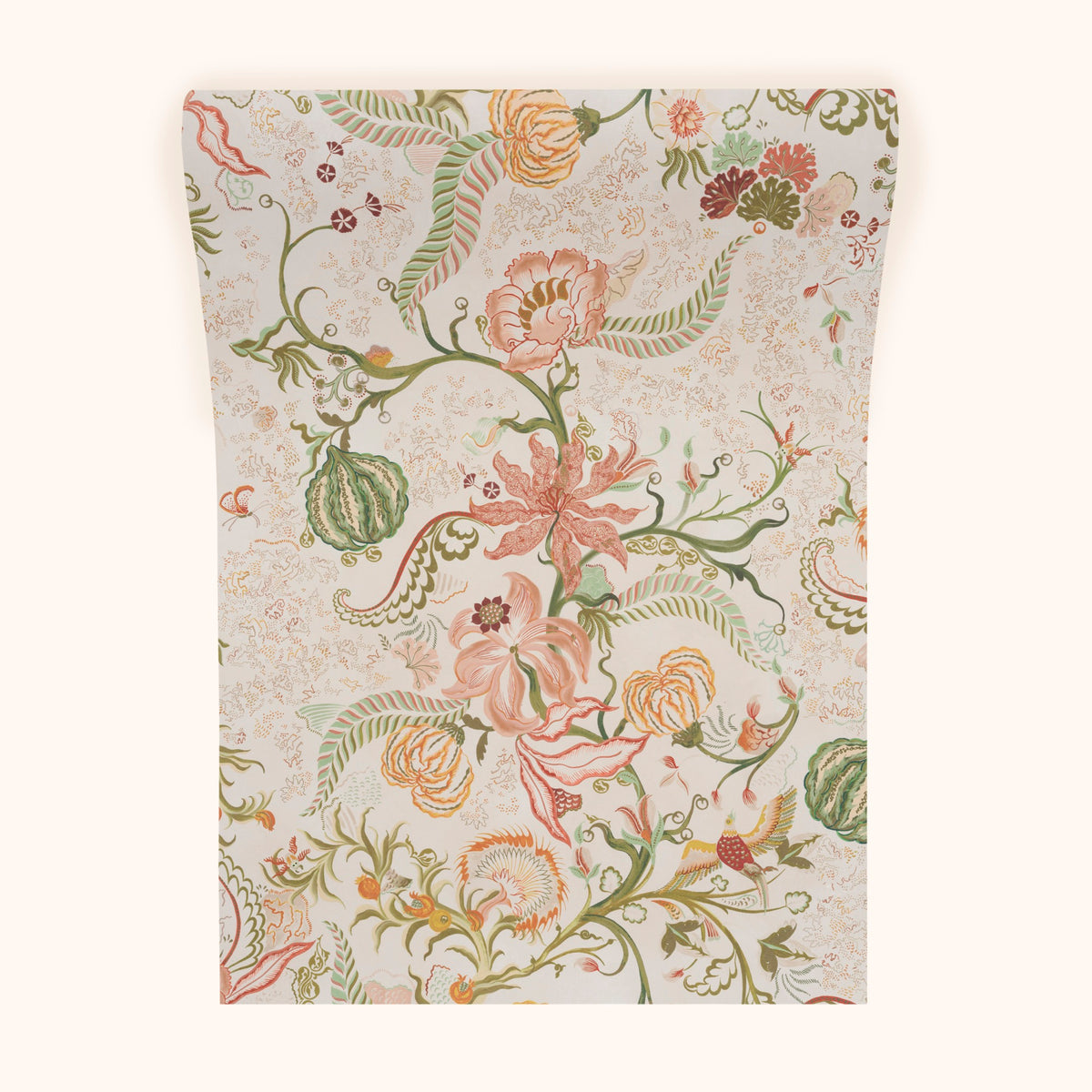 Chintz 21 Raffia Rose Wallpaper by Parker & Jules