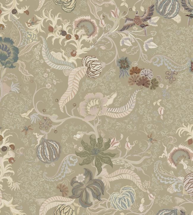 Chintz 21 Sepia Stone Wallpaper by Parker & Jules