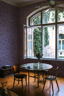 PL5001-4 Moire Screen Violet Playful Layers Wallpaper by Tres Tintas