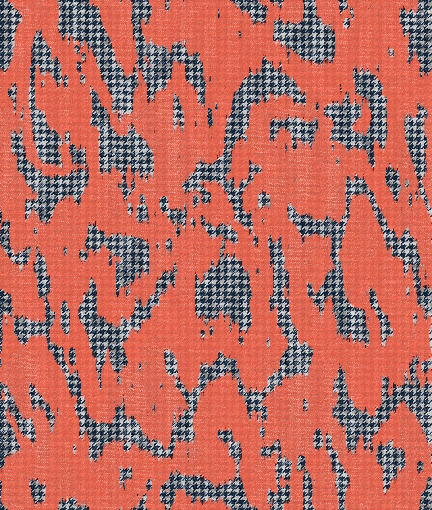 PL5001-6 Moire Screen Coral Playful Layers Wallpaper by Tres Tintas
