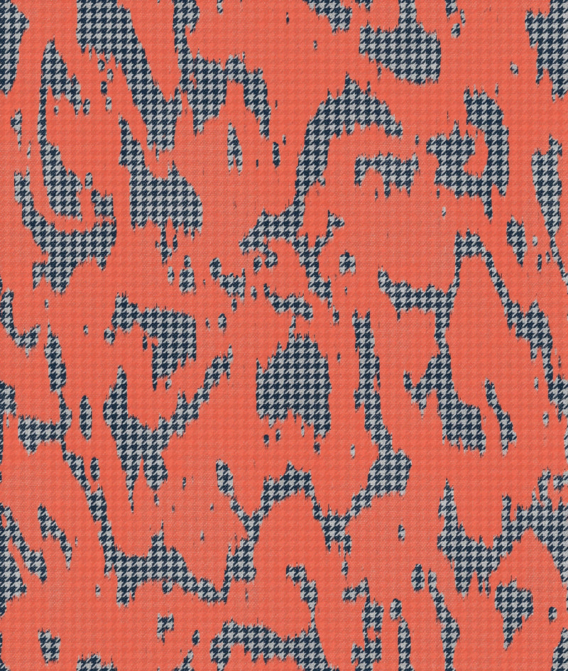 PL5001-6 Moire Screen Coral Playful Layers Wallpaper by Tres Tintas