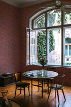 PL5001-6 Moire Screen Coral Playful Layers Wallpaper by Tres Tintas