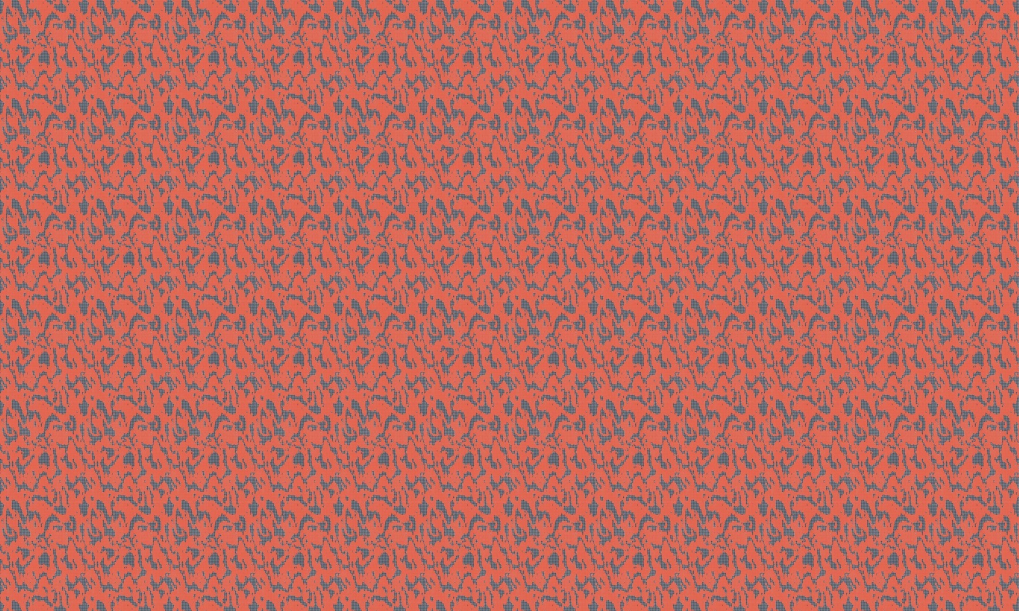 PL5001-6 Moire Screen Coral Playful Layers Wallpaper by Tres Tintas