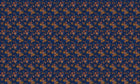 PL5004-2 Broken Poppies Blue Playful Layers Wallpaper by Tres Tintas