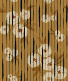 PL5004-3 Broken Poppies Ocher Playful Layers Wallpaper by Tres Tintas