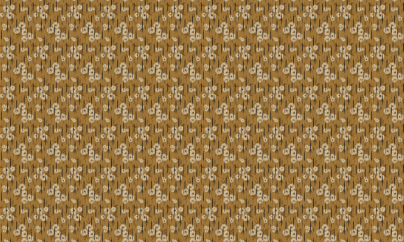 PL5004-3 Broken Poppies Ocher Playful Layers Wallpaper by Tres Tintas