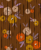 PL5004-4 Broken Poppies Tobacco Playful Layers Wallpaper by Tres Tintas