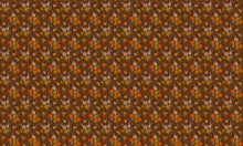 PL5004-4 Broken Poppies Tobacco Playful Layers Wallpaper by Tres Tintas