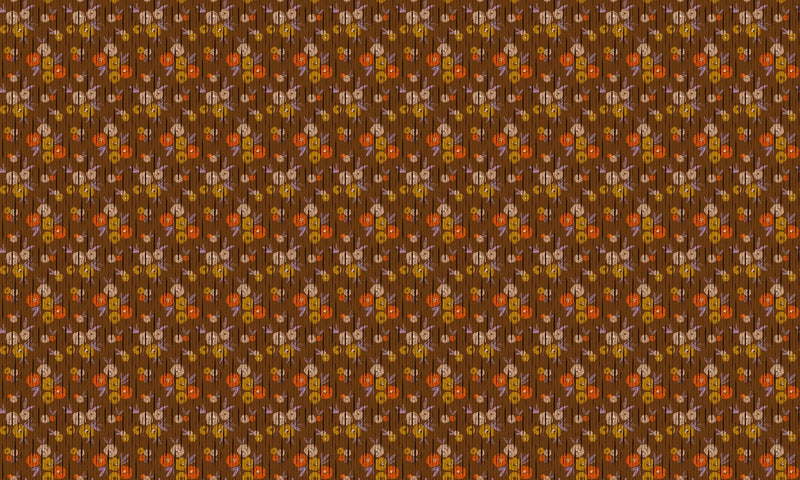 PL5004-4 Broken Poppies Tobacco Playful Layers Wallpaper by Tres Tintas