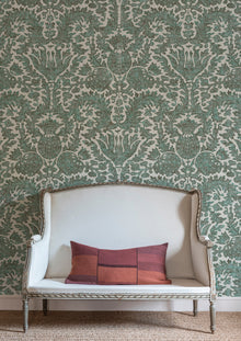 LW 291 502 Pomegranate Verdigris Wallpaper by Lewis & Wood