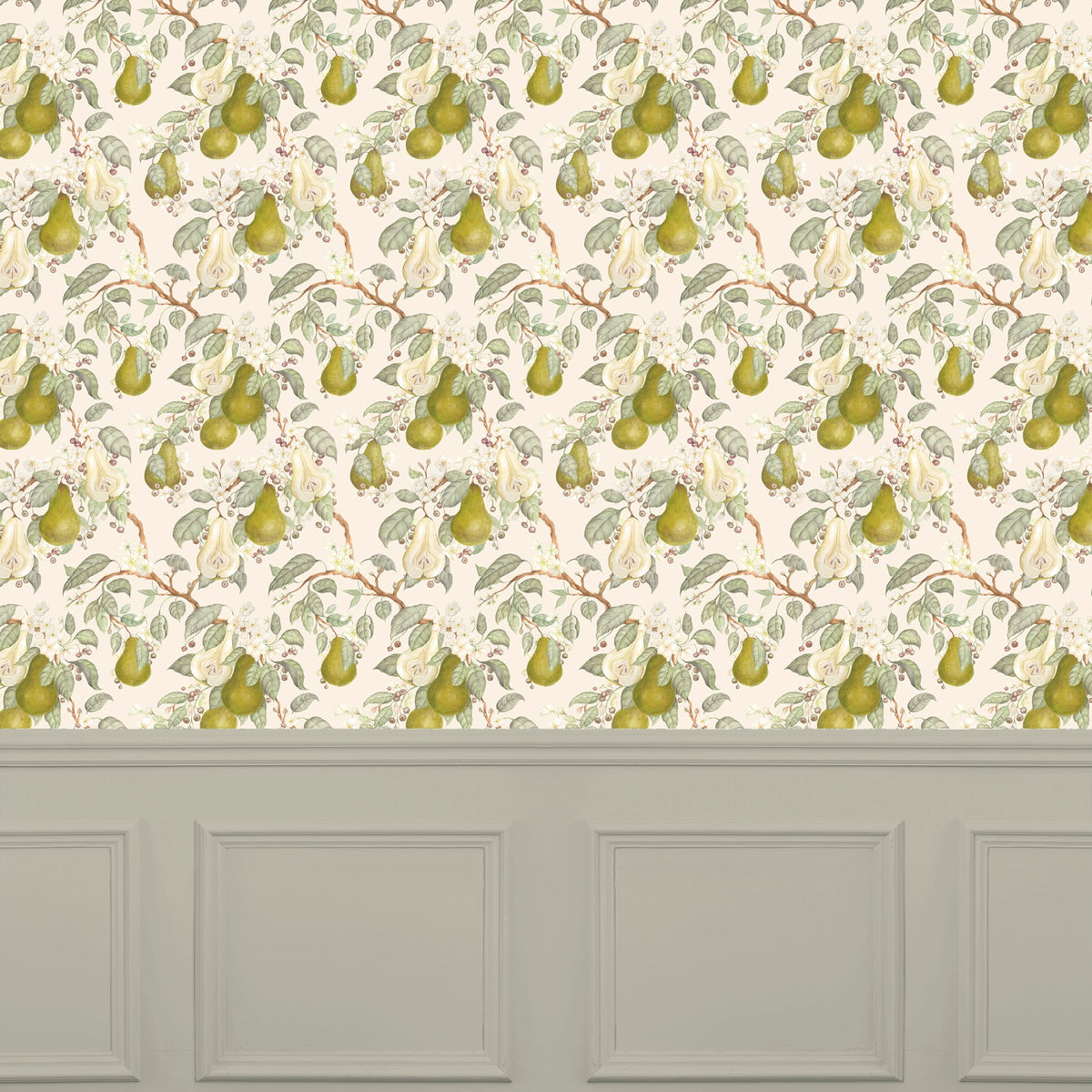 Pear Orchard Cream Wallpaper by Voyage Maison | PORCHAR/WPO/CRE
