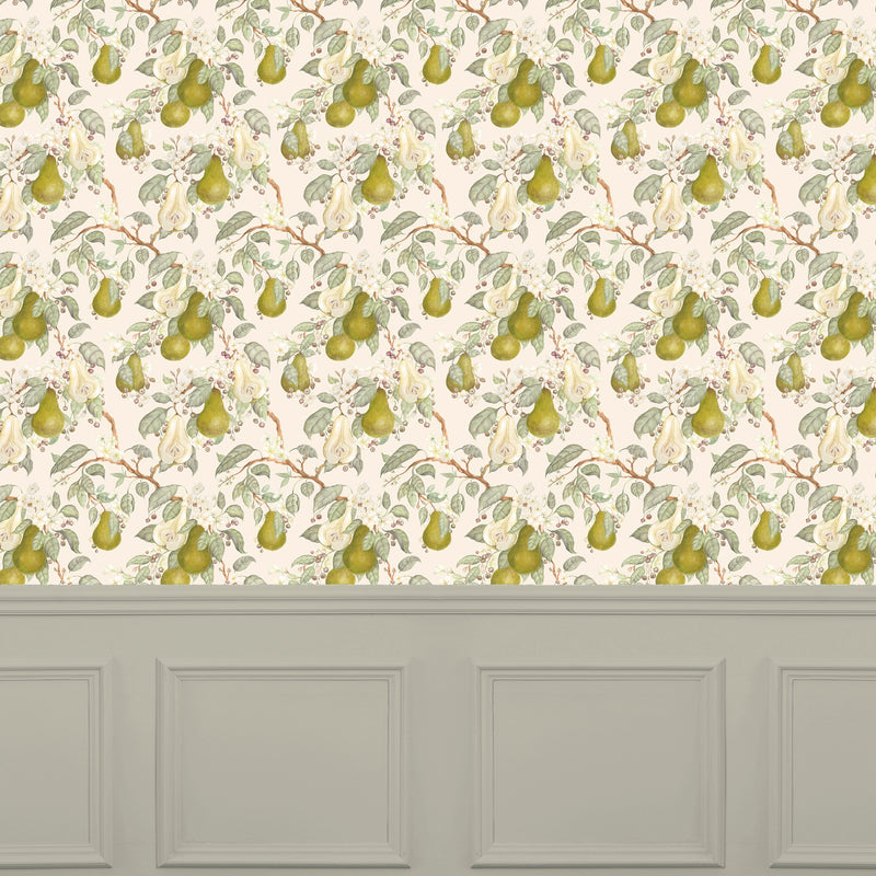 Pear Orchard Cream Wallpaper by Voyage Maison | PORCHAR/WPO/CRE