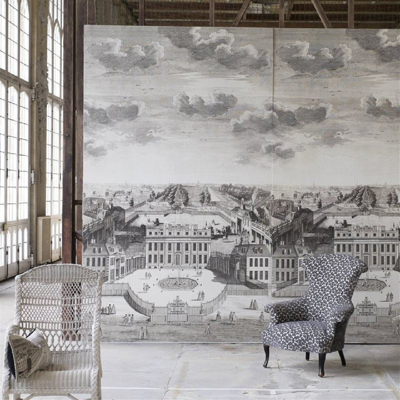 PRC671/01 Buckingham House Scenes and Murals Wallpaper By Designers Guild