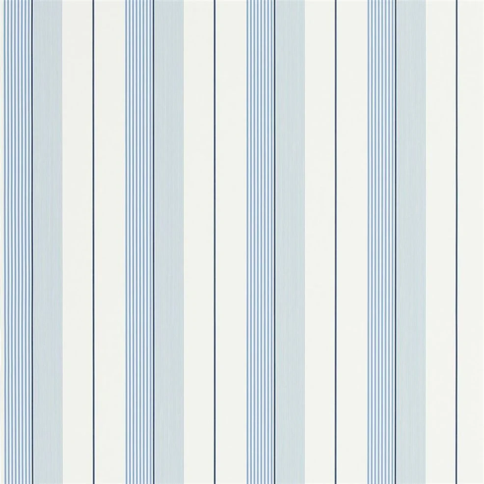 PRL020/04 Aiden Stripe Signature Stripe Library Wallpaper By Ralph Lauren