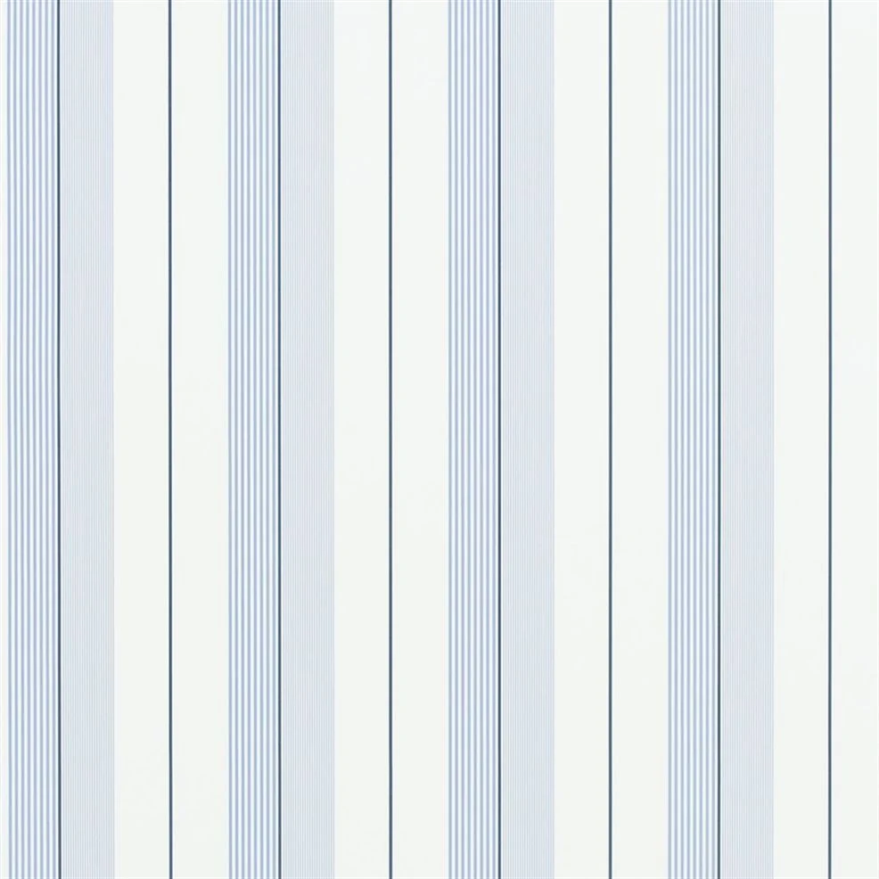 PRL020/07 Aiden Stripe Signature Stripe Library Wallpaper By Ralph Lauren