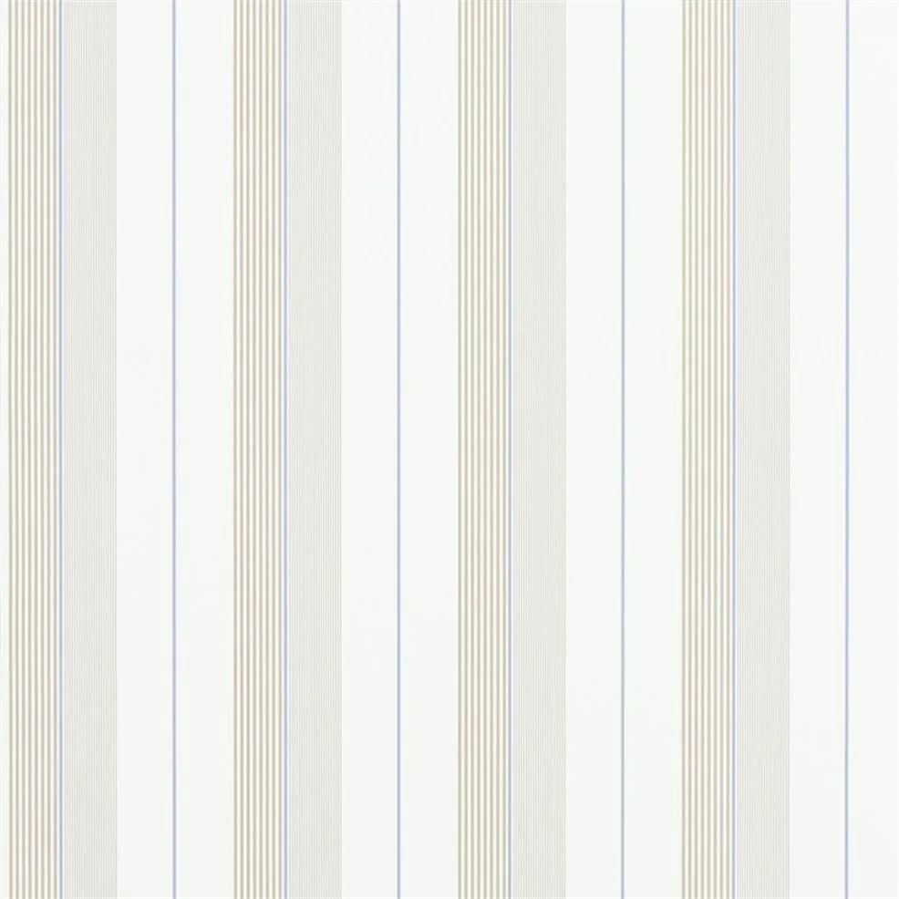 PRL020/08 Aiden Stripe Signature Stripe Library Wallpaper By Ralph Lauren
