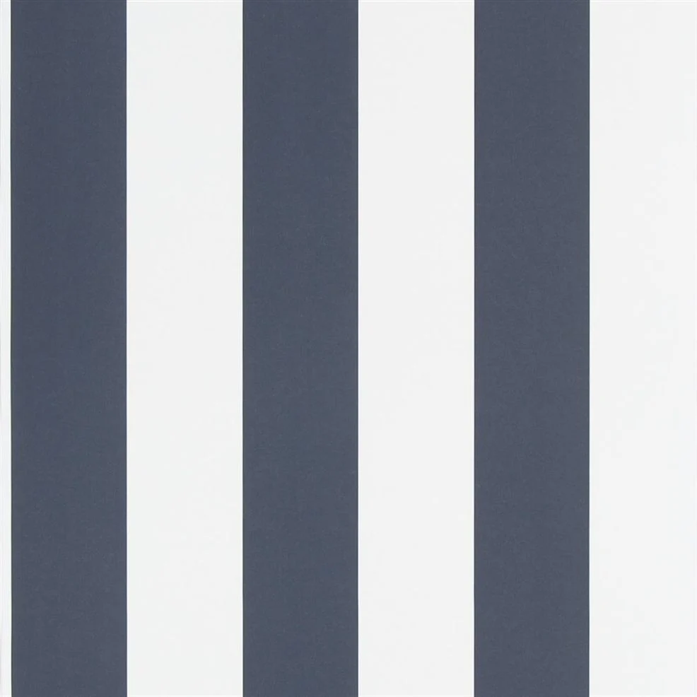PRL026/08 Spalding Stripe Signature Stripe Library Wallpaper By Ralph Lauren