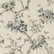 Ashfield Floral Signature Papers IV Etched Black Wallpaper by Ralph Lauren
