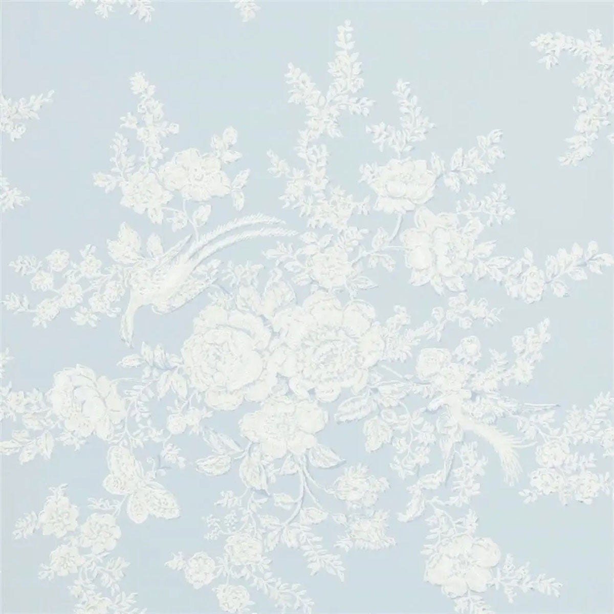 PRL028/04 Vintage Dauphine Signature Papers IV Sky Wallpaper by Ralph Lauren