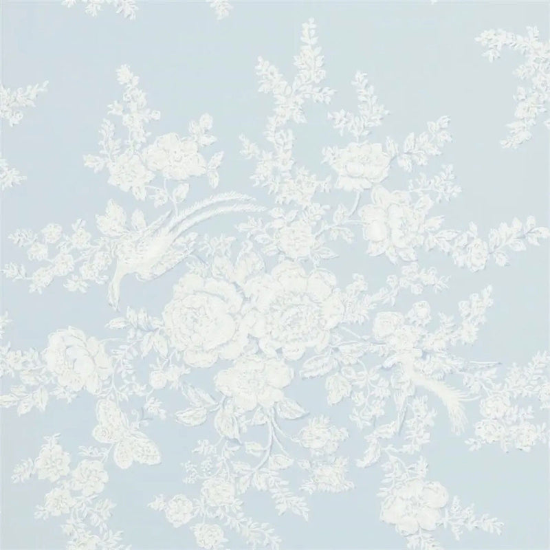PRL028/04 Vintage Dauphine Signature Papers IV Sky Wallpaper by Ralph Lauren